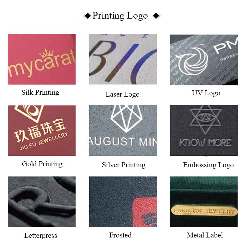 Printing logo on the jewelry box