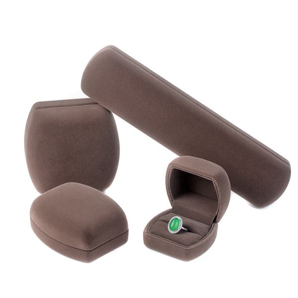 coffee Velvet jewelry box