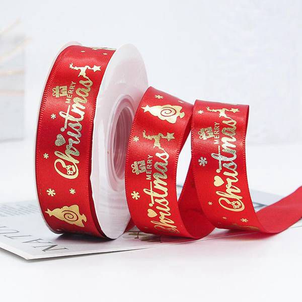 Red Merry Christmas Ribbon