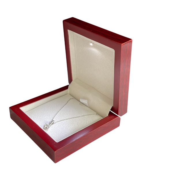 Wood necklace box with LED