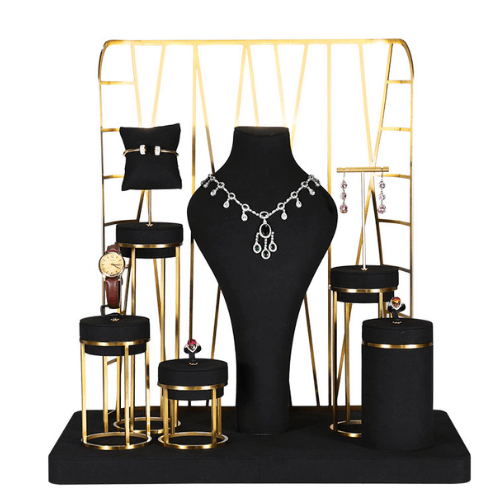 Black jewelry display