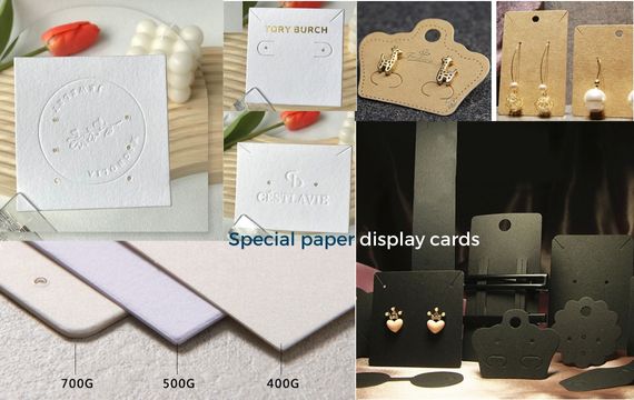 Special paper jewelry cards