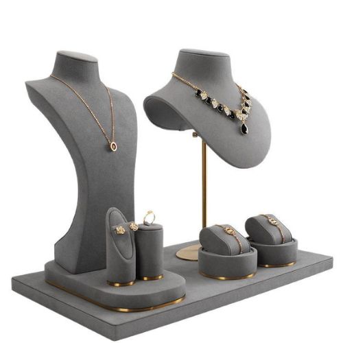 Microfiber jewelry display